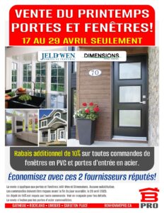 Vente Portes et Fenêtres - Bonhomme Pro